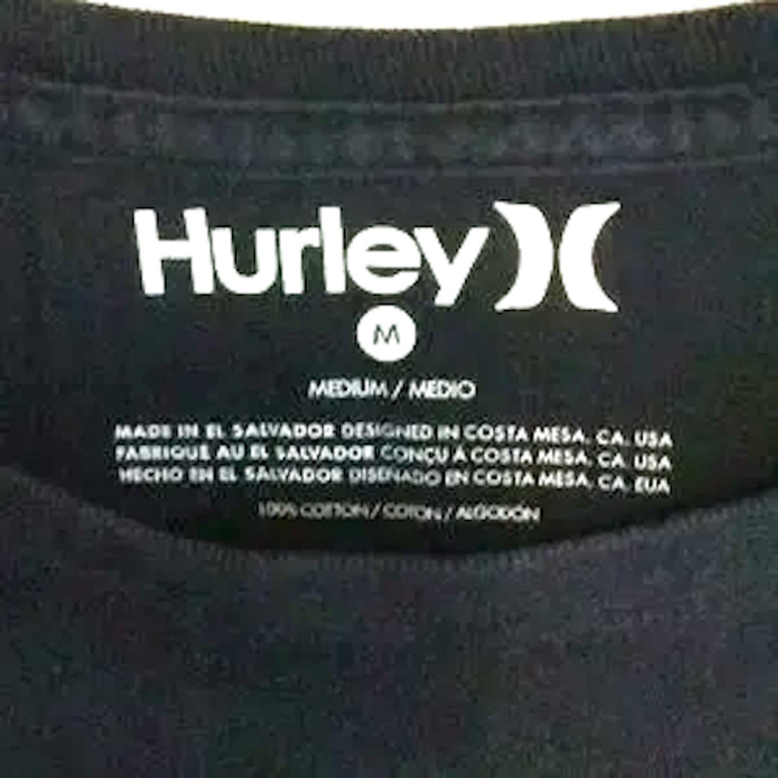 Hurley HURLEY MEN’S LONG SLEEVE BLACK TEE SHIRT Sz MEDIUM Size US M / EU 48-50 / 2 - 6 Thumbnail