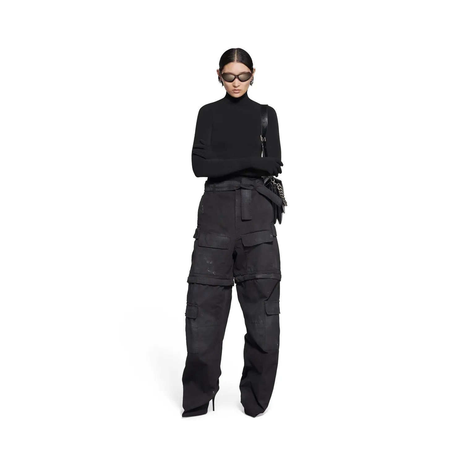 Balenciaga o1mt1gz1224 Gloves Sweater in Black Size US L / EU 52-54 / 3 - 2 Thumbnail
