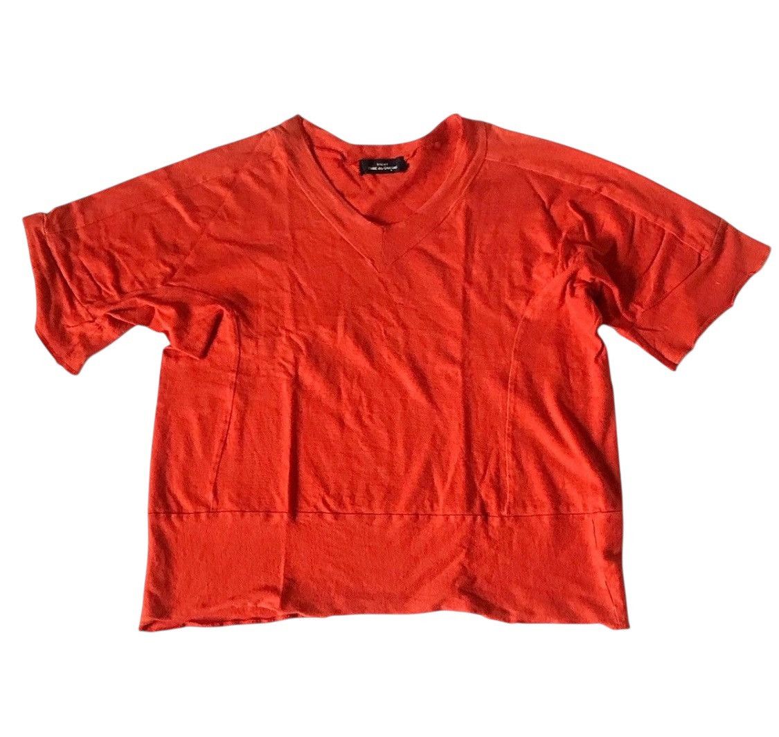 Comme des Garcons Vintage tricot cdg AD94 orange flowy vneck tee Size US S / EU 44-46 / 1 - 1 Thumbnail