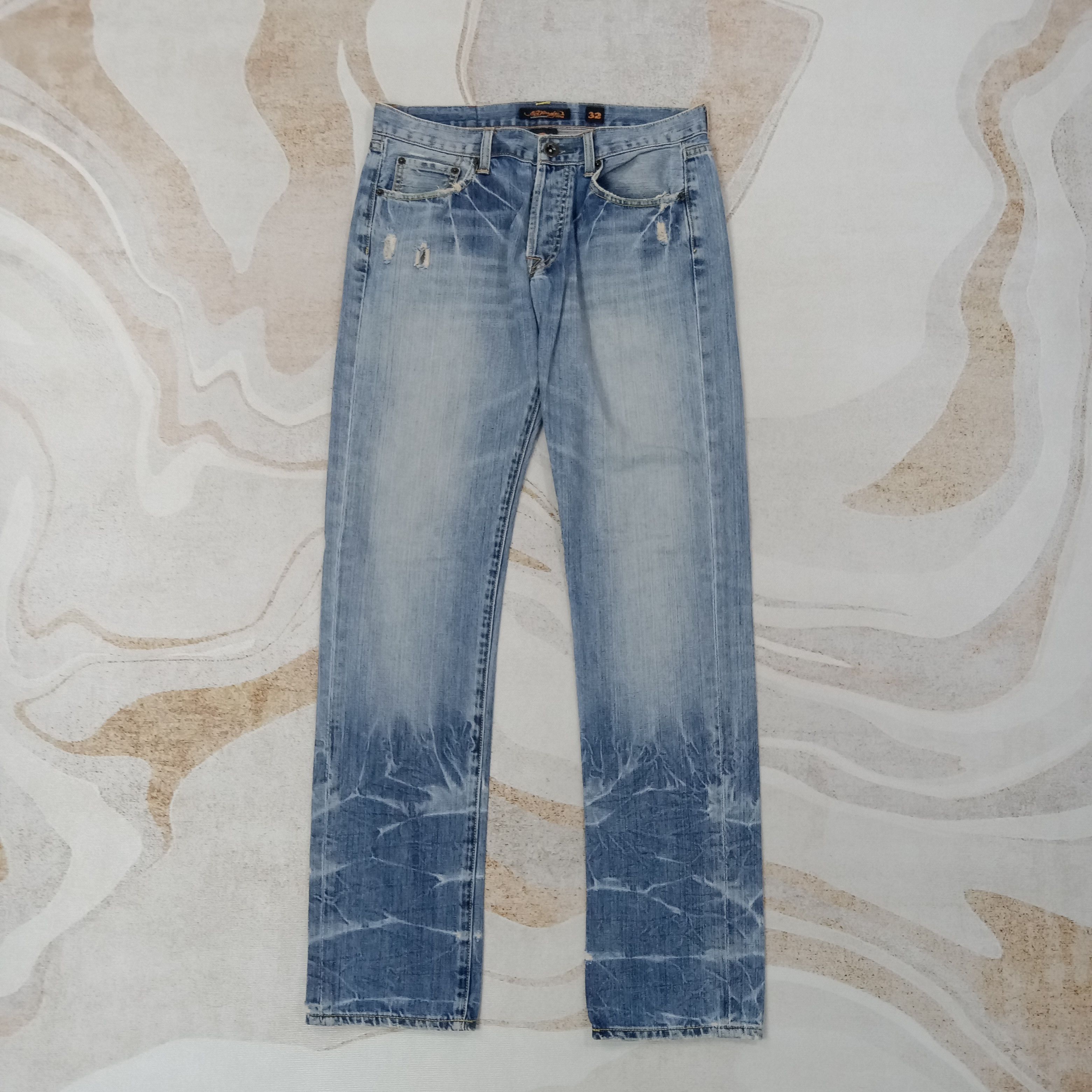Ed Hardy Ed Hardy by Christian Audiguer Designer Denim Jeans C258N3 Size US 32 / EU 48 - 6 Thumbnail