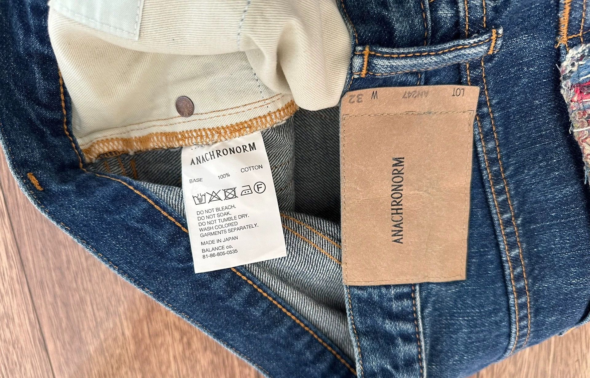 ANACHRONORM ANACHRONORM Remaked 5P Jeans W32 99new Vintage Distressed Size US 32 / EU 48 - 4 Thumbnail