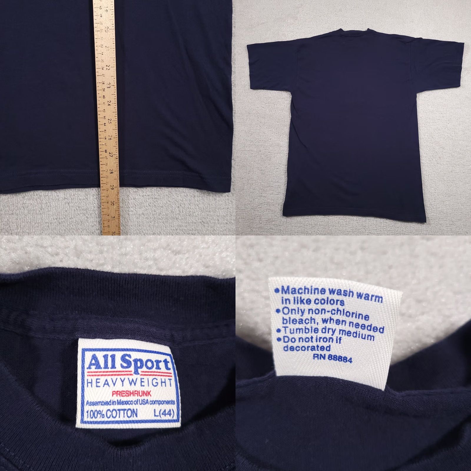 NFL VINTAGE St. Louis Rams 2001 NFL NFC Champions T-Shirt Mens Large Navy All Sport Size US L / EU 52-54 / 3 - 8 Thumbnail