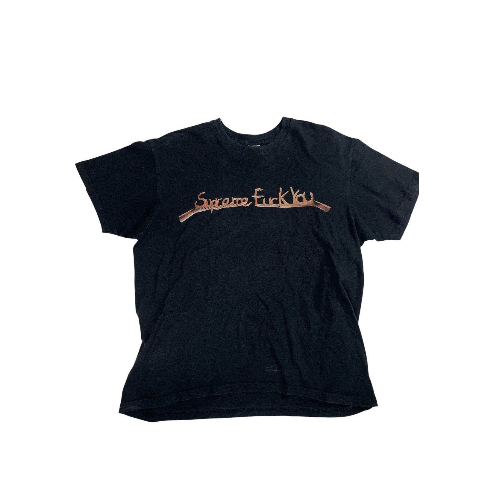 Supreme Supreme 'F**K You' Black Tee Size US L / EU 52-54 / 3 - 1 Thumbnail