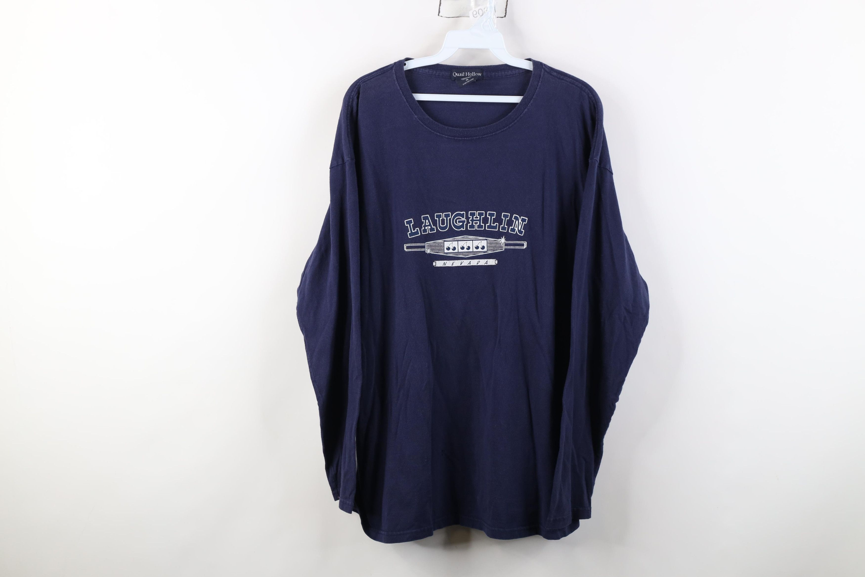 Vintage Vintage 90s Laughlin Nevada Slot Machine Long Sleeve T-Shirt Size US XL / EU 56 / 4 - 1 Thumbnail