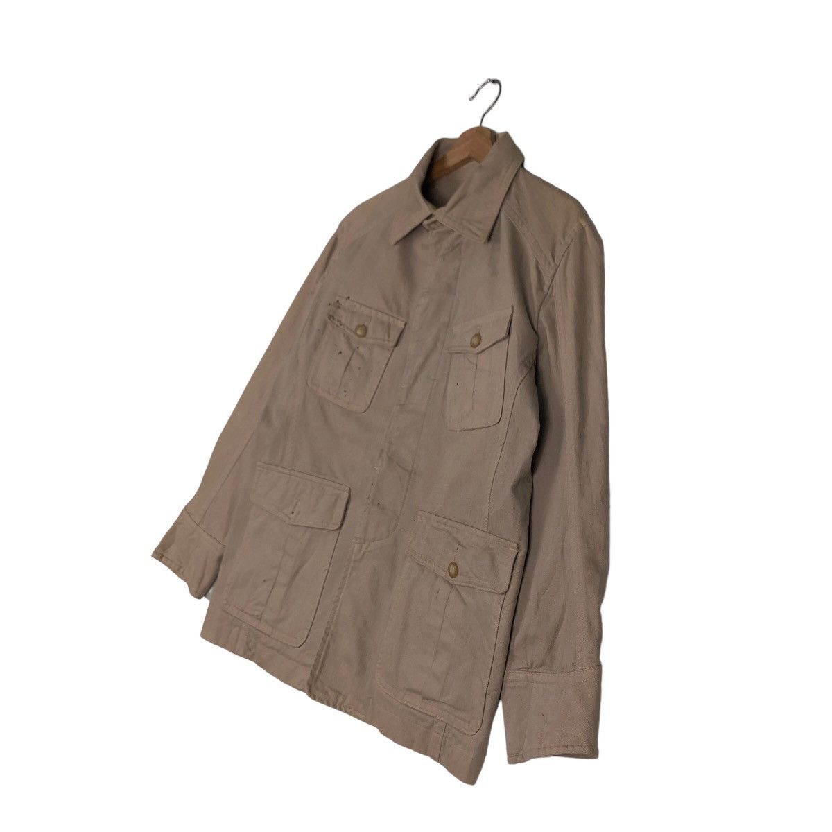 Japanese Brand 🔥Vtg Chore Jacket Military Collection Slant Pocket 3D Size US M / EU 48-50 / 2 - 2 Thumbnail