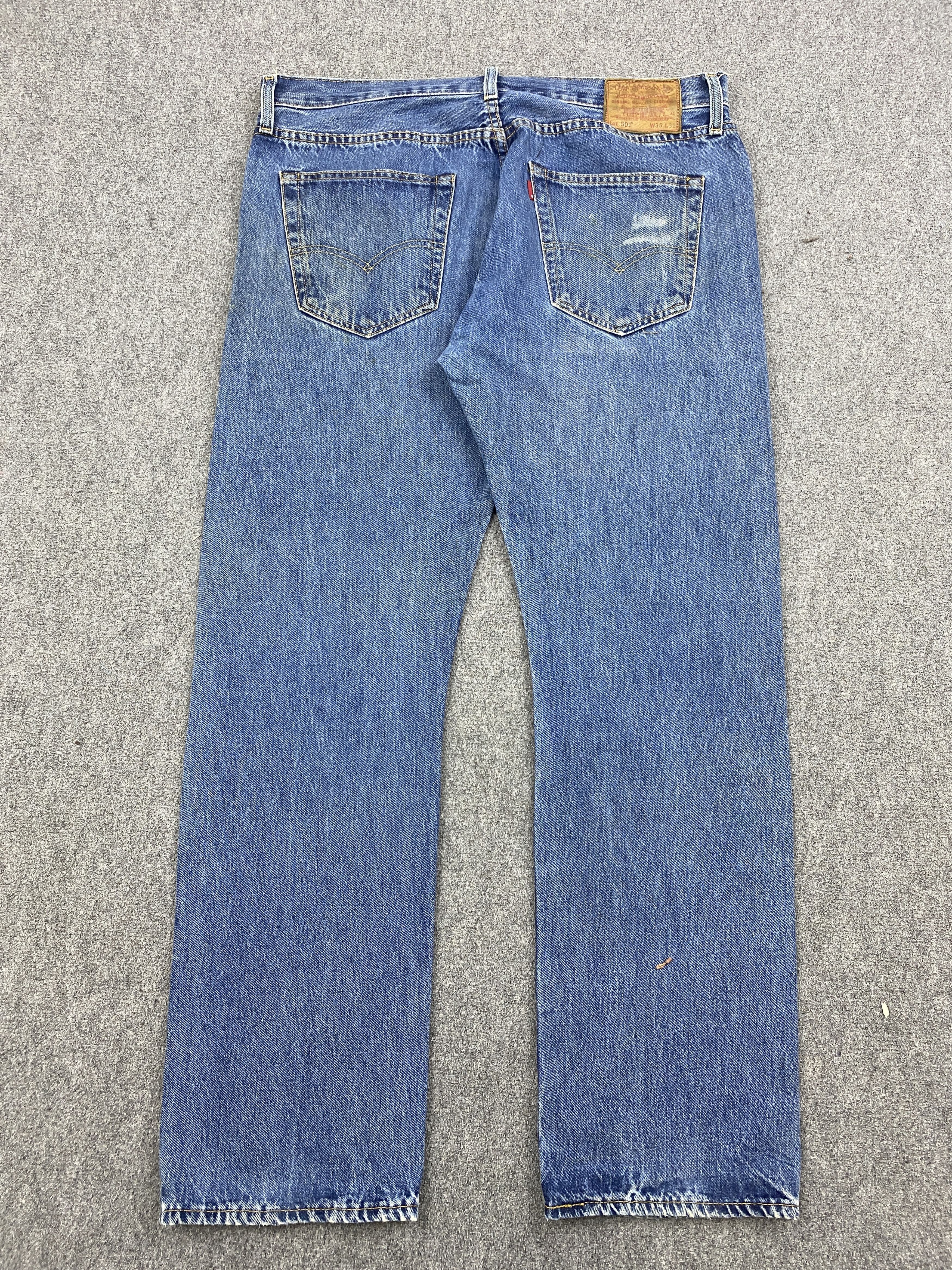 Levi's Blue Denim Vintage Levis 501 Jeans DP2801 Size US 39 - 3 Thumbnail
