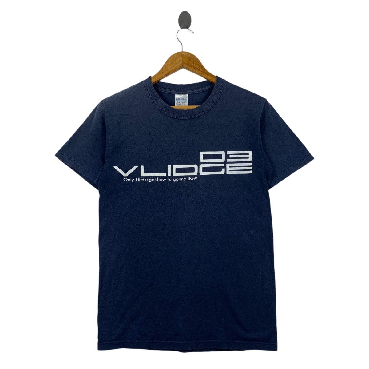 Japanese Brand VLIDGE REBORN 2003 Japanese Band Navy Short Sleeve Shirt Size US S / EU 44-46 / 1 - 1 Thumbnail