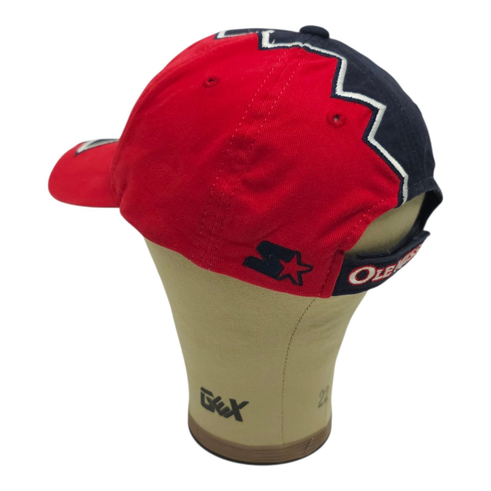 Starter Starter Ole Miss Rebels Hat Split Zig Zag OSFM Cap Y2K Shark Size ONE SIZE - 11 Thumbnail