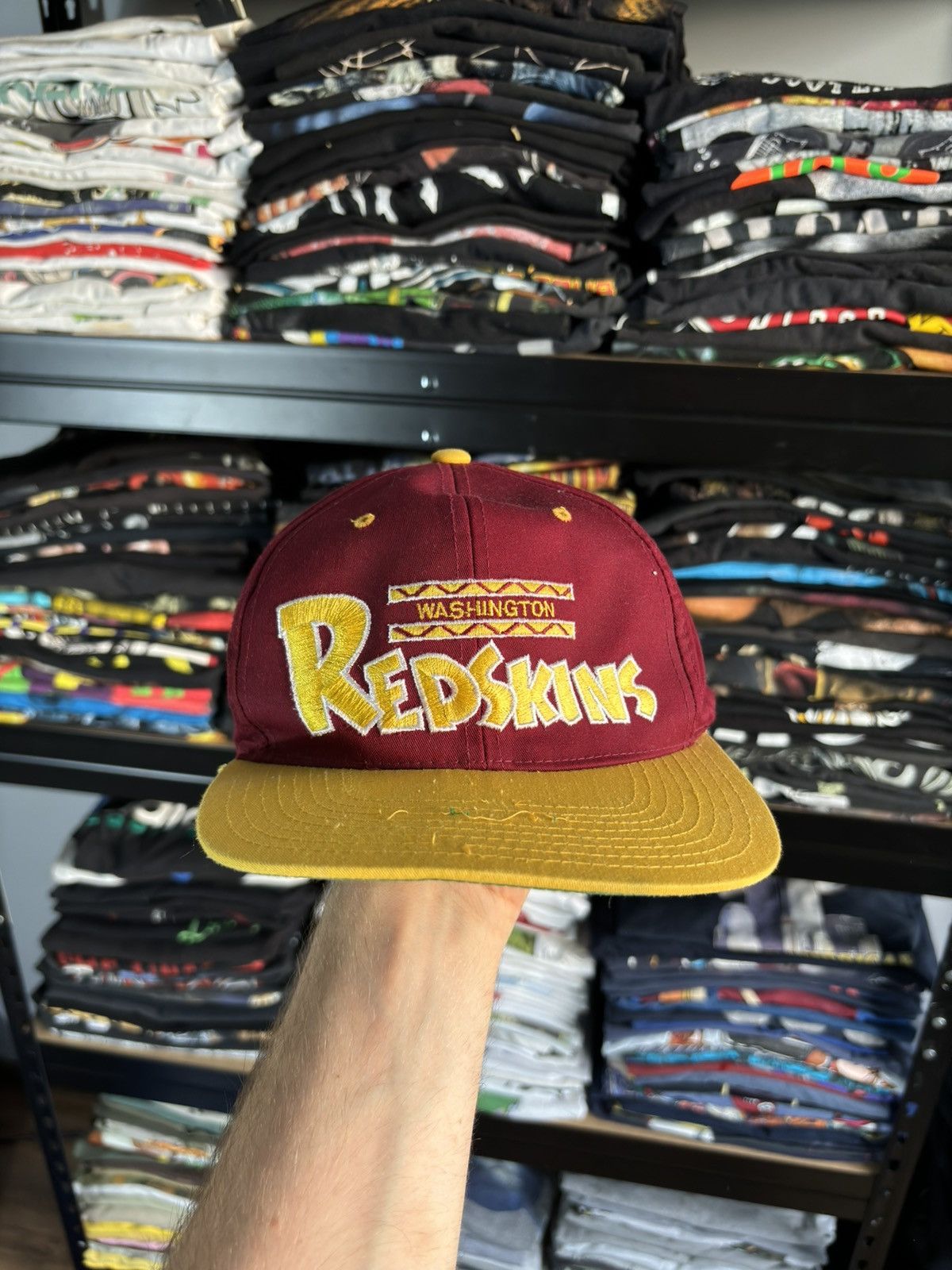 NFL Vintage Washington Redskins Cap Hat Bulls Buffalo Bills Size ONE SIZE - 1 Thumbnail