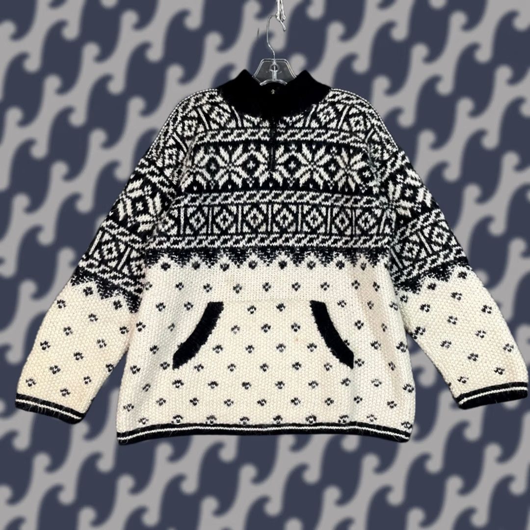Jones New York Jones New York Sport Sweater Petite Women P/M Wool Blend Fair Isle Knit Pullover Size M / US 6-8 / IT 42-44 - 1 Thumbnail