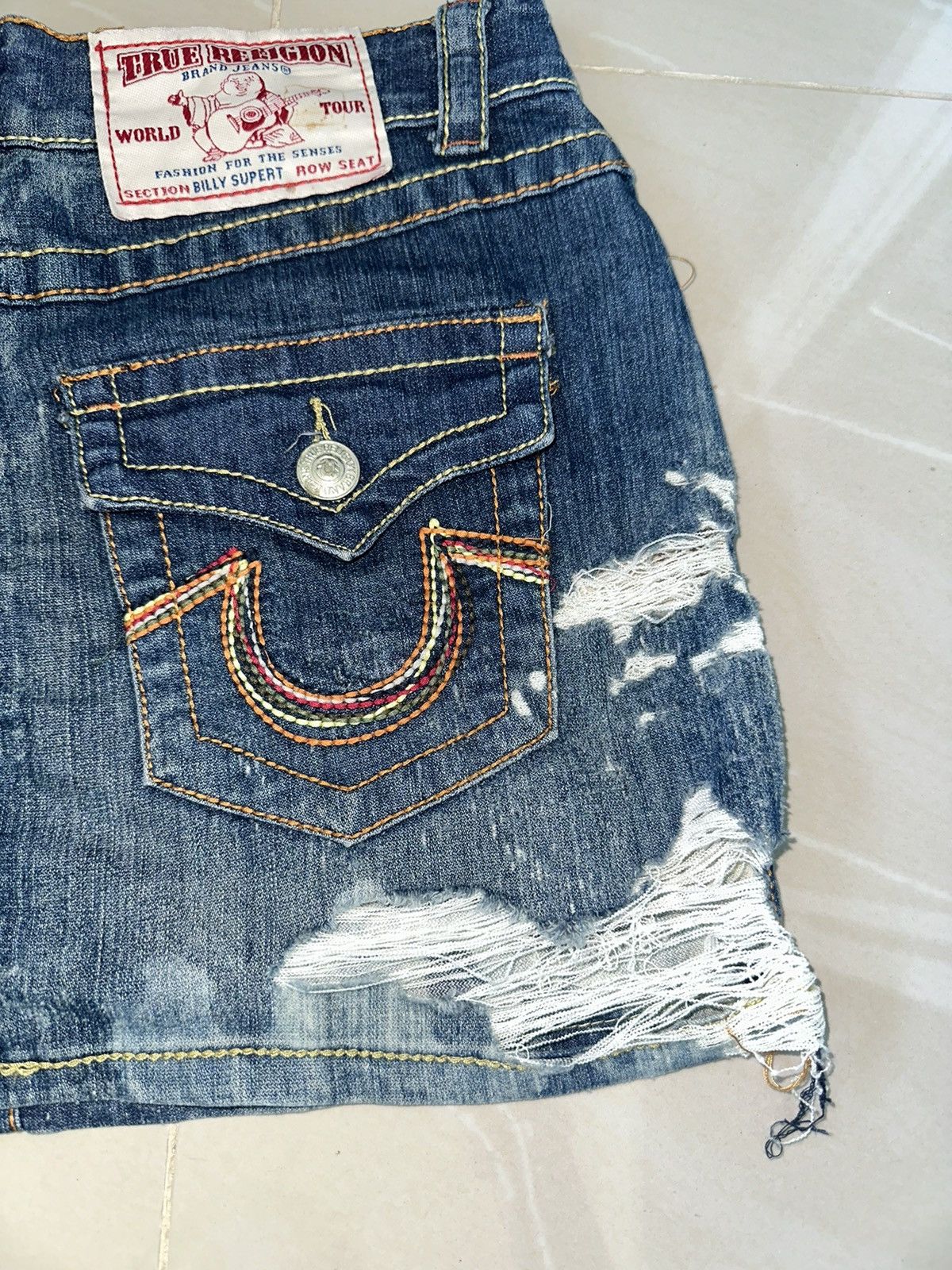 True Religion × Vintage True Religion mini skirt Size 28" / US 6 / IT 42 - 2 Thumbnail