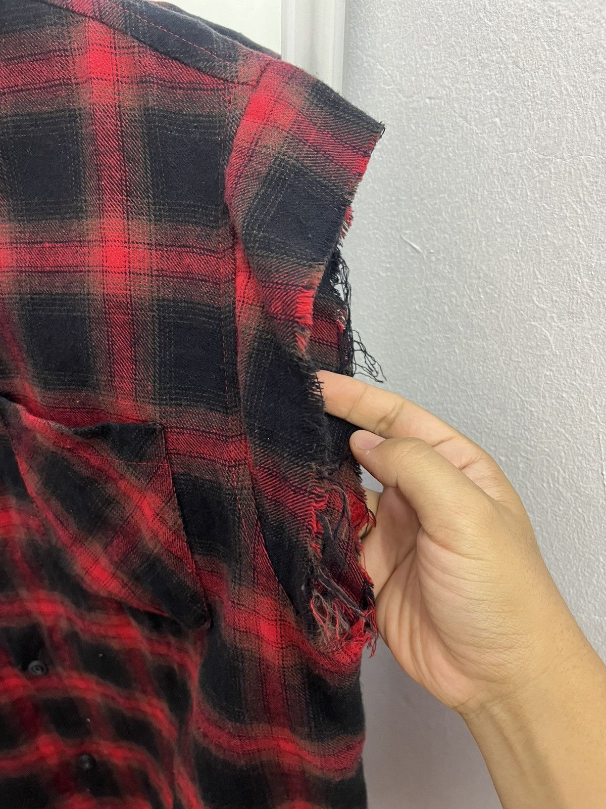 Japanese Brand Toro Bondage Flannel Sleeveless Riri Zip Punk Grunge Size US M / EU 48-50 / 2 - 8 Thumbnail