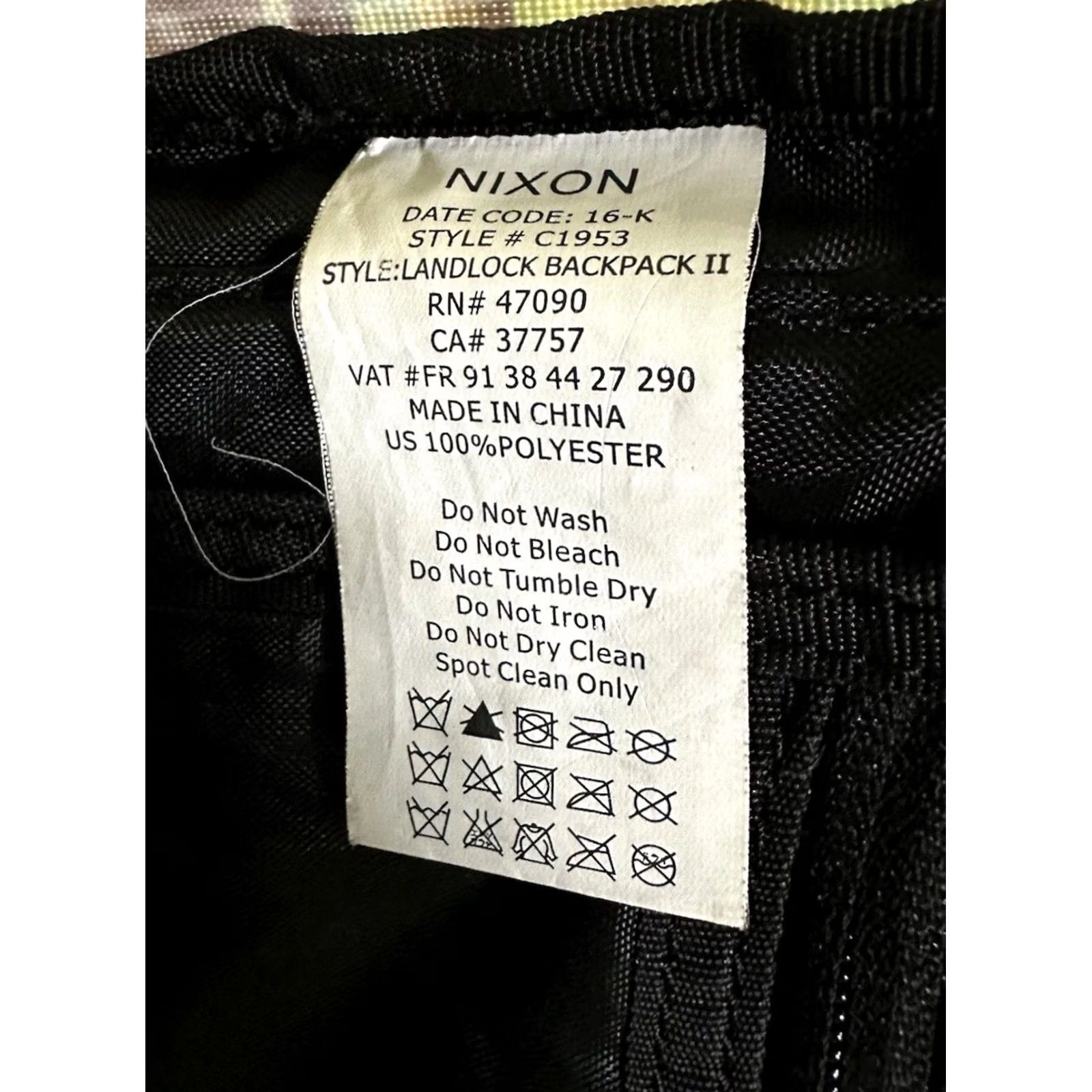 Nixon NIXON LANDLOCK II BACKPACK | RIFFE DIGI-TEK CAMO Backpack Men Multicolor Nylon Camouflage Colorful 1990s-2000s? Size ONE SIZE - 8 Thumbnail
