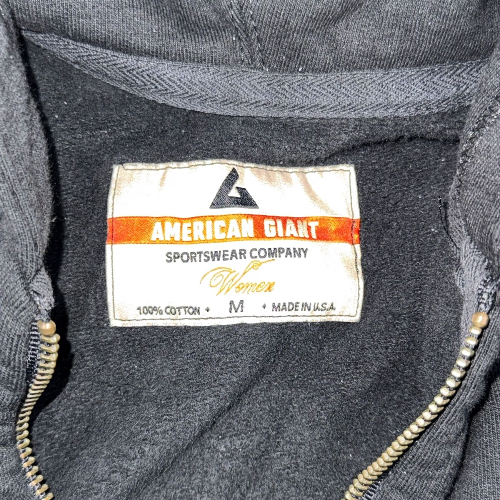 Vintage American Giant Classic Full Zip Hoodie Women M Black Size M / US 6-8 / IT 42-44 - 3 Thumbnail