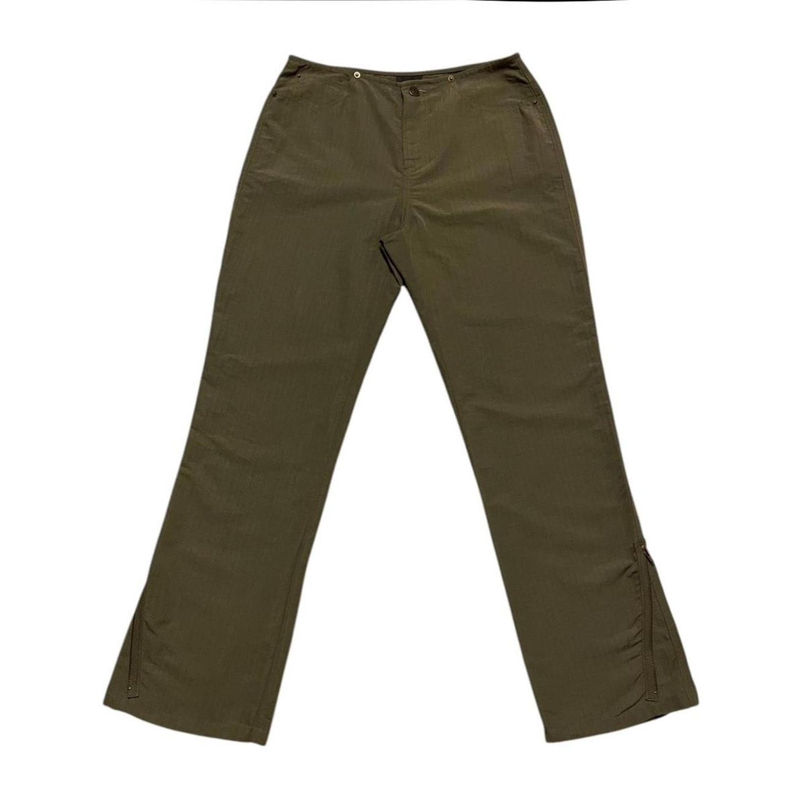 Anna Sui VTG Anna Sui utility straight leg pants with zipper detail Size 26" / US 2 / IT 38 - 2 Thumbnail