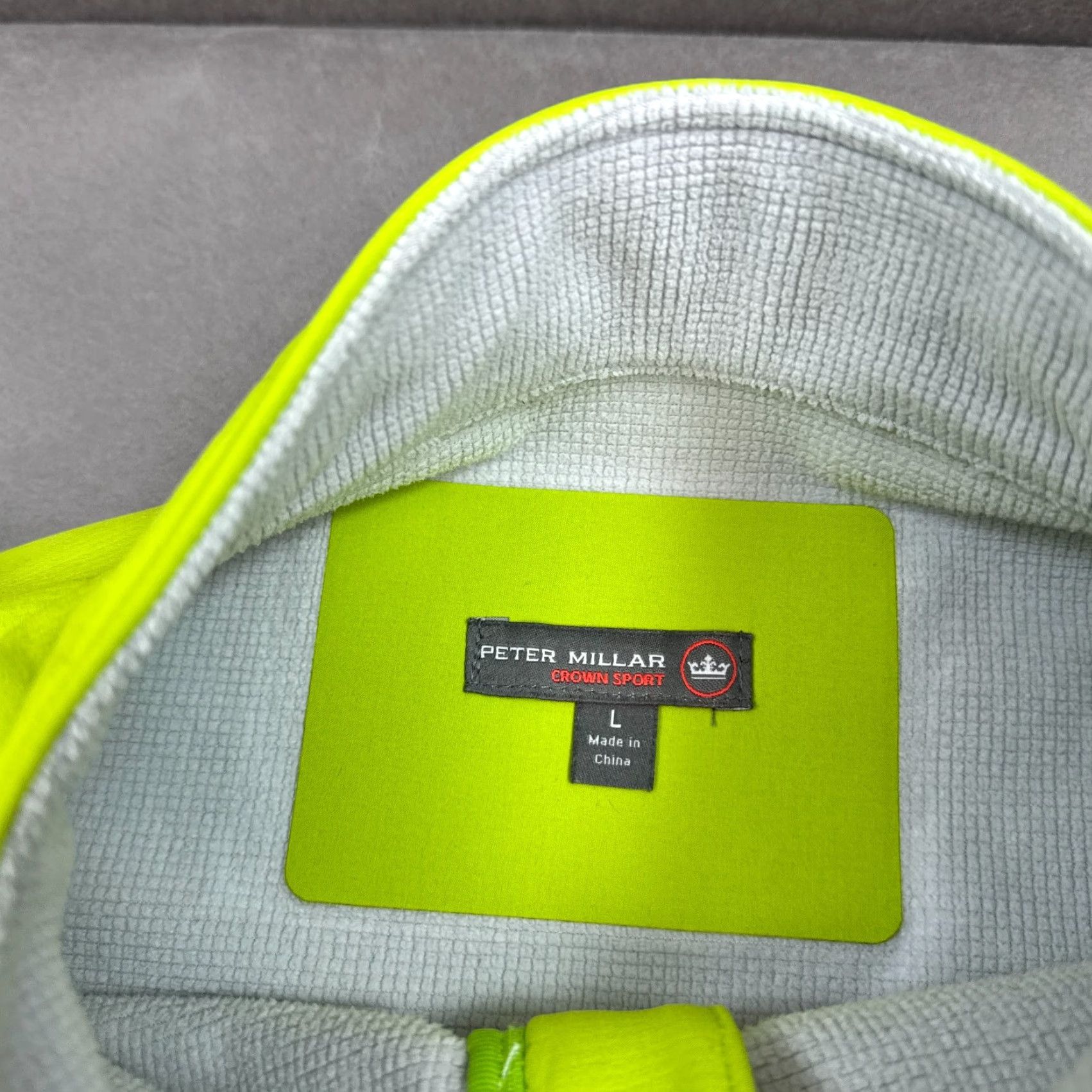 Peter Millar Peter Millar Jacket Mens Large Neon Green Crown Sport Windstopper Golf Range Size US L / EU 52-54 / 3 - 4 Thumbnail