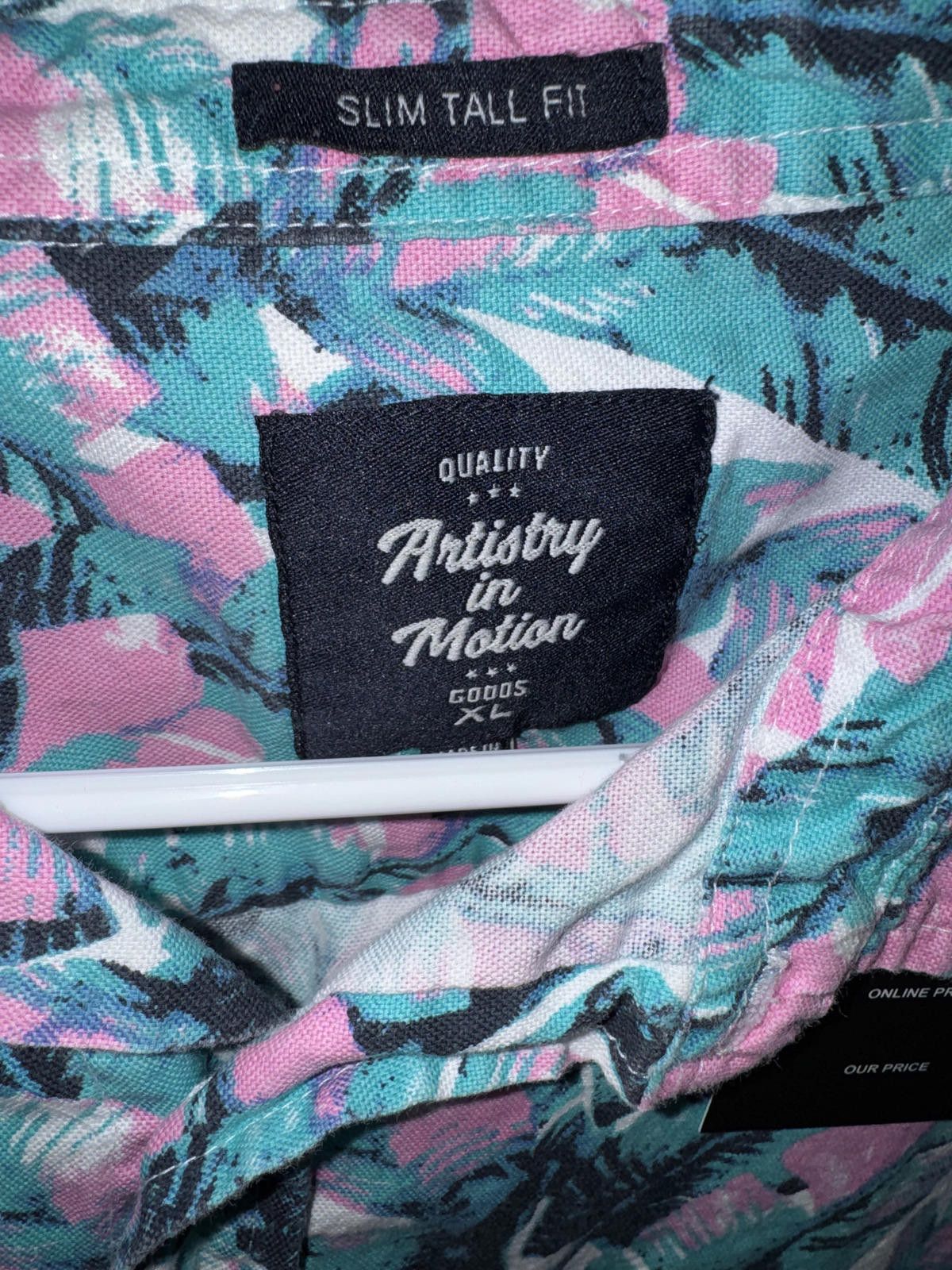 Other Artistry in Motion Slim Tall Fit XL Tropical Print Shirt Size US XL / EU 56 / 4 - 3 Thumbnail