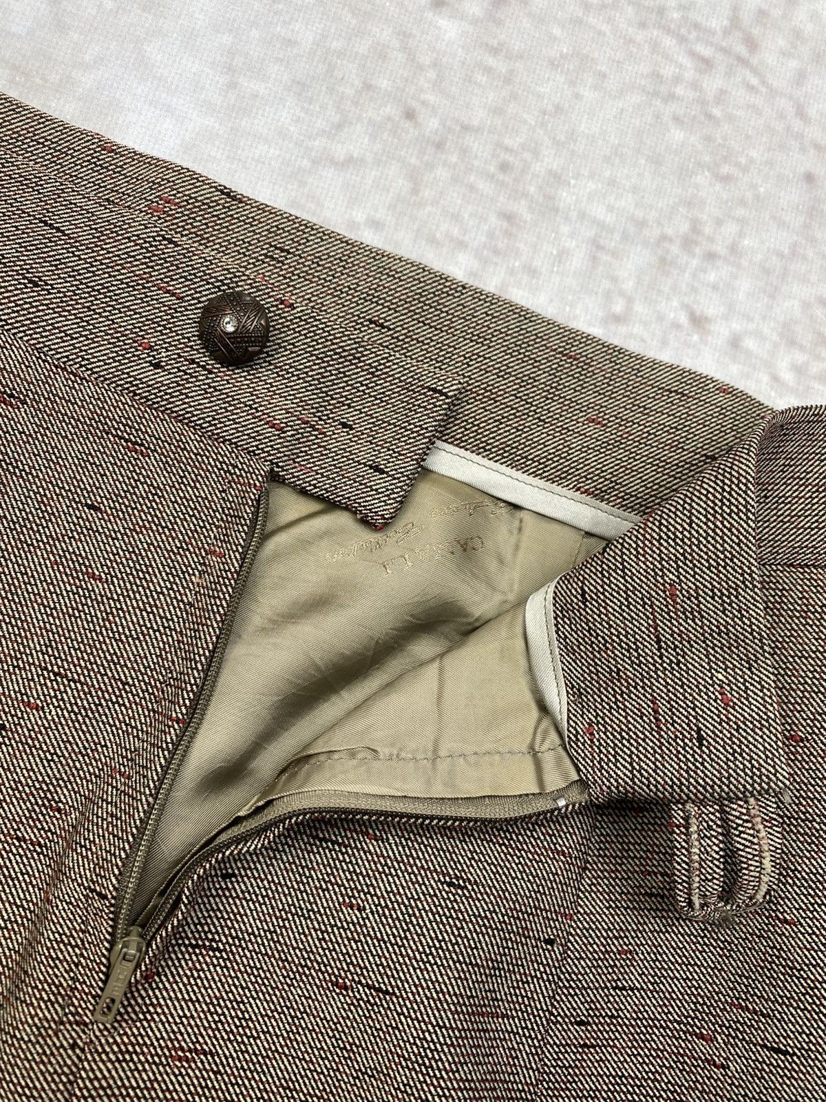 Canali Vintage classic tailored skirt with pattern by Canali Size 28" / US 6 / IT 42 - 4 Thumbnail