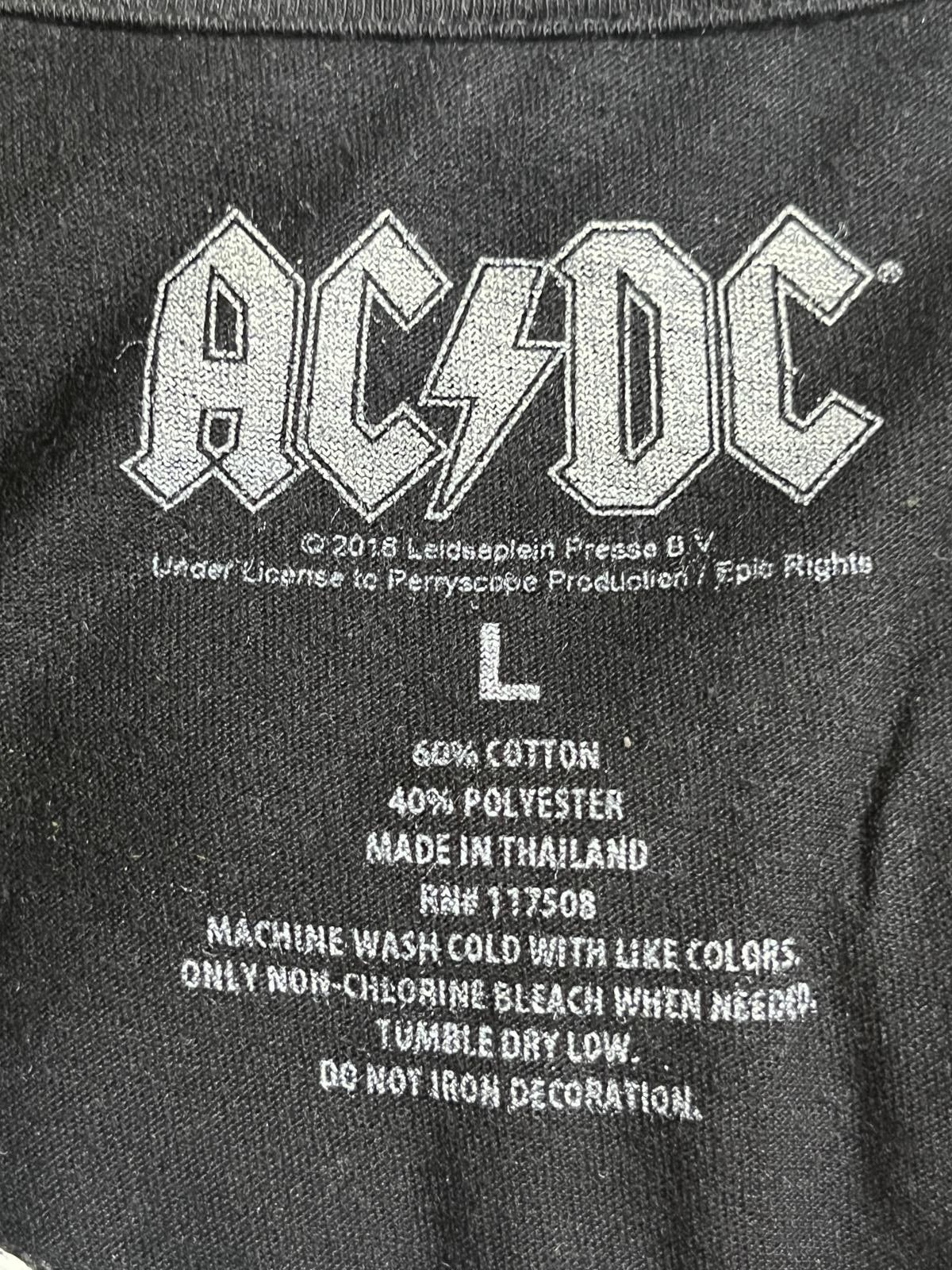Designer ACDC Ringer Tee - Hell's Bells ACDC T-shirt - L Size US L / EU 52-54 / 3 - 2 Thumbnail