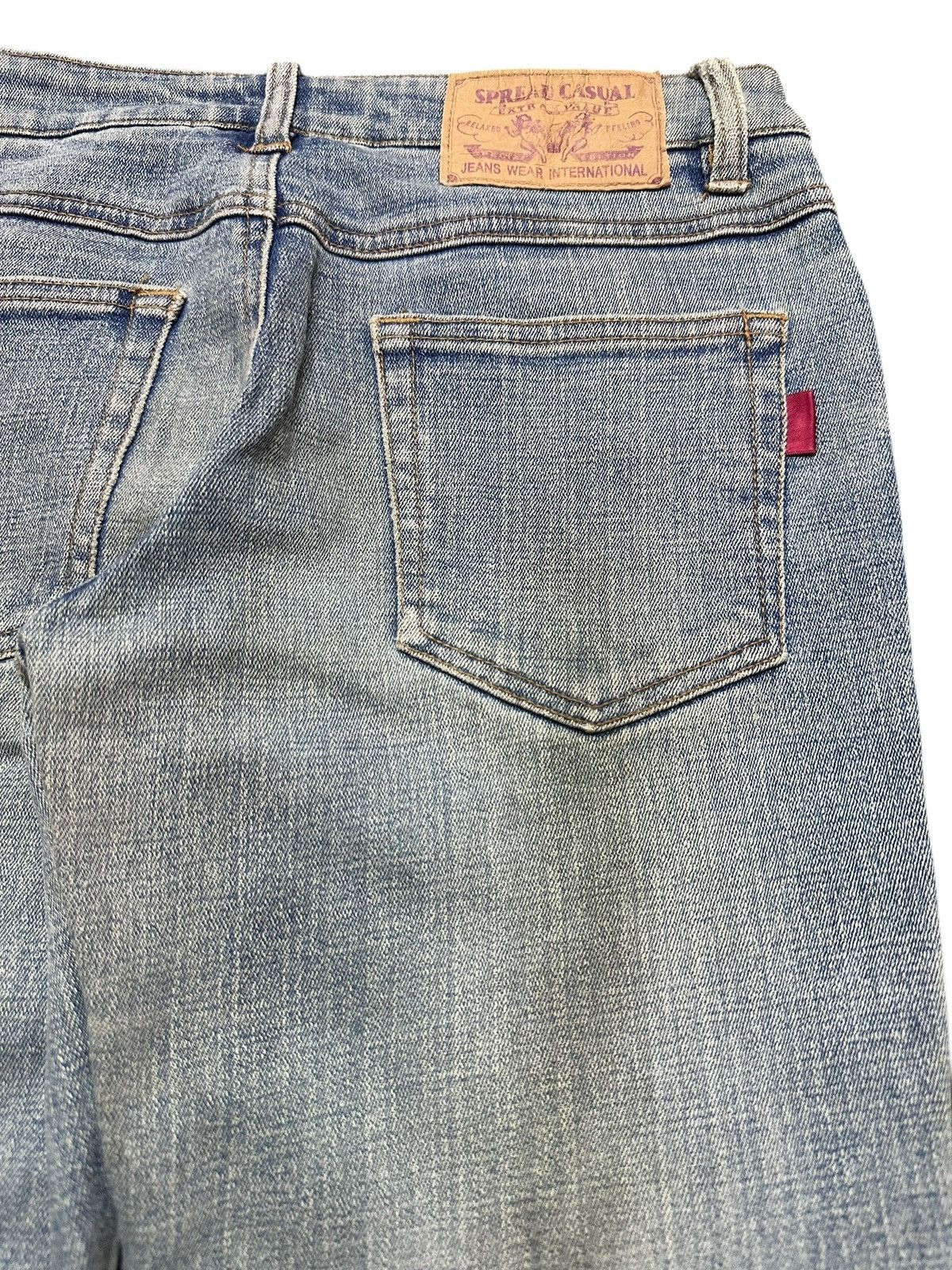 Japanese Brand Vintage Distressed Jeans With Bootcut Wideleg Style Faded Size US 28 / EU 44 - 6 Thumbnail