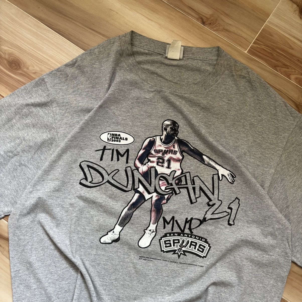 Lee × NBA × Vintage Vintage 2000s Tim Duncan MVP 21’ San Antonia SPURS Size US XL / EU 56 / 4 - 5 Thumbnail