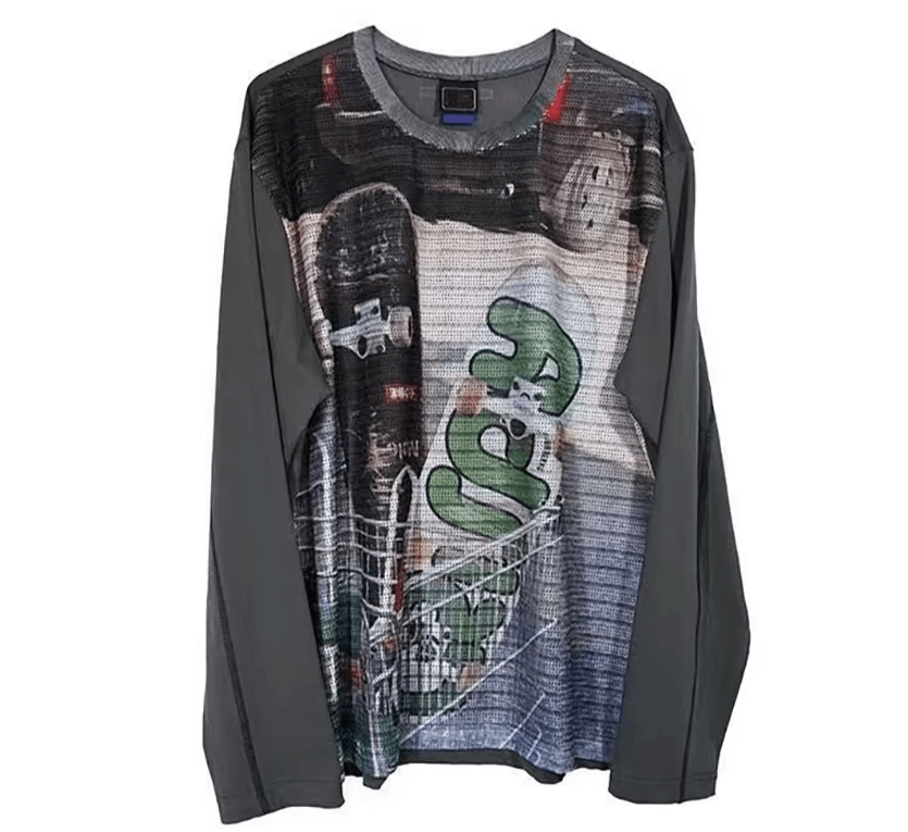 Japanese Brand 6 Y2K Retro Long sleeved T shirt Size US M / EU 48-50 / 2 - 1 Thumbnail