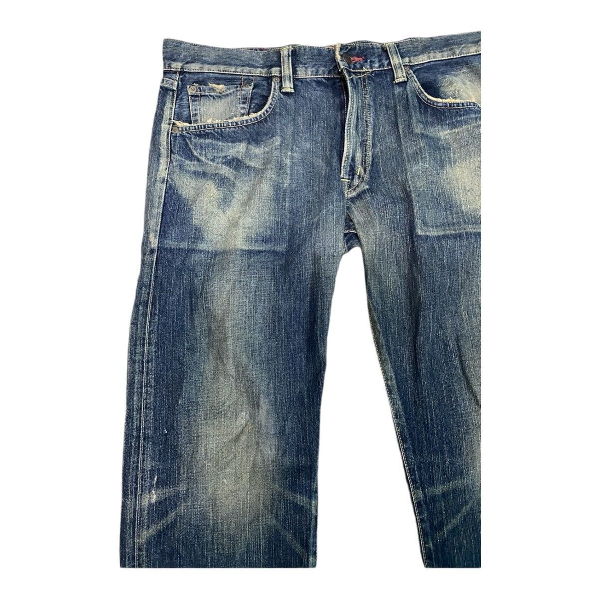 Edwin × Japanese Brand × Vintage Edwin Lot 504 Regular Straight Cut Pants Indigo Jeans Size US 36 / EU 52 - 7 Thumbnail