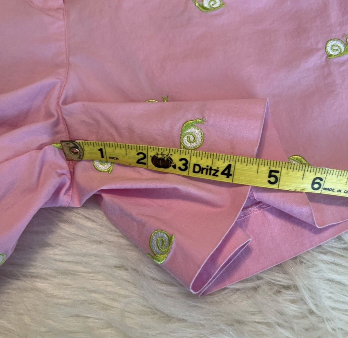 Lilly Pulitzer VTG White Label Lilly Pulitzer Chino Shorts snail SZ 2 Pink Size 26" / US 2 / IT 38 - 7 Thumbnail