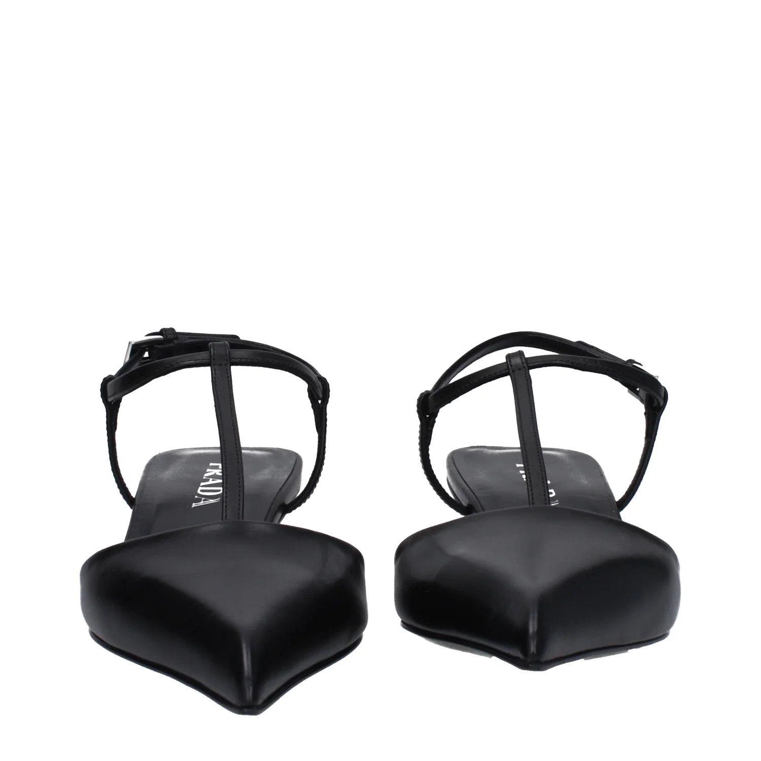 Prada ob1o1e1124 Leather Sandals in Black Size US 7.5 / IT 37.5 - 3 Thumbnail