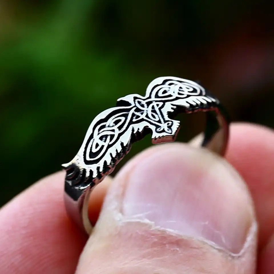 Jewelry × Vintage Simple Nordic Viking Celtic Knot Ring Size ONE SIZE - 1 Thumbnail