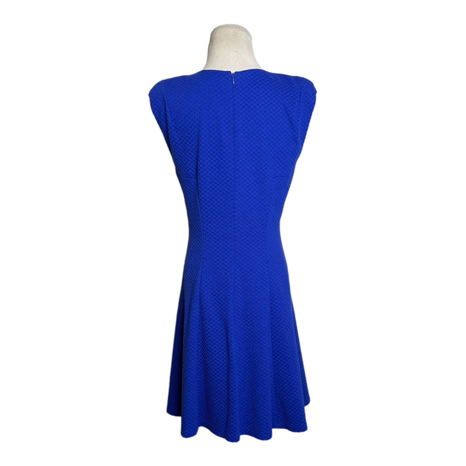 Rebecca Taylor Rebecca Taylor blue cap sleeves A line dress size 6 Size M / US 6-8 / IT 42-44 - 2 Thumbnail