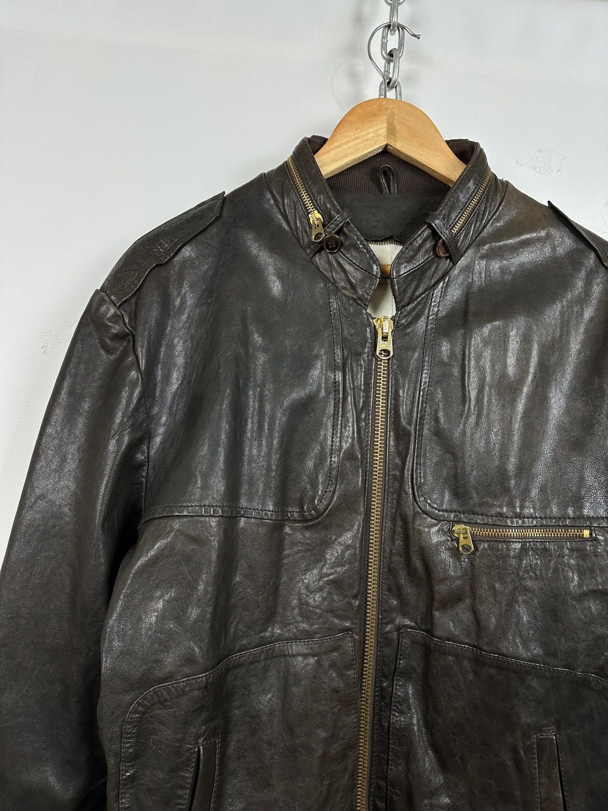 Golden Goose Golden Goose Brown Leather Jacket Size US L / EU 52-54 / 3 - 9 Thumbnail