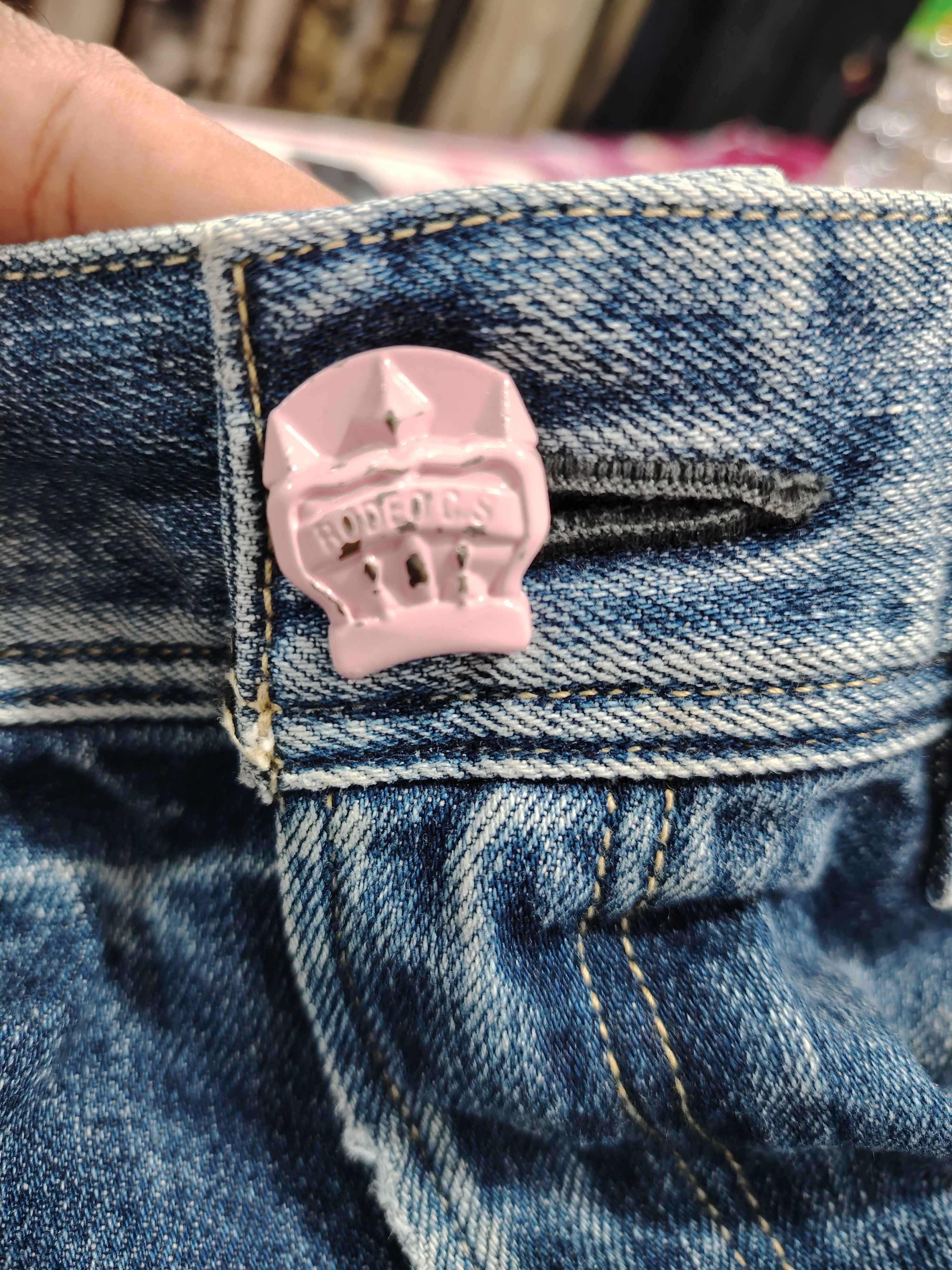 20471120 × Beauty Beast × Japanese Brand Rodeo crown 10 annivers. distressed patchwork selvedge denim Size US 31 - 13 Thumbnail