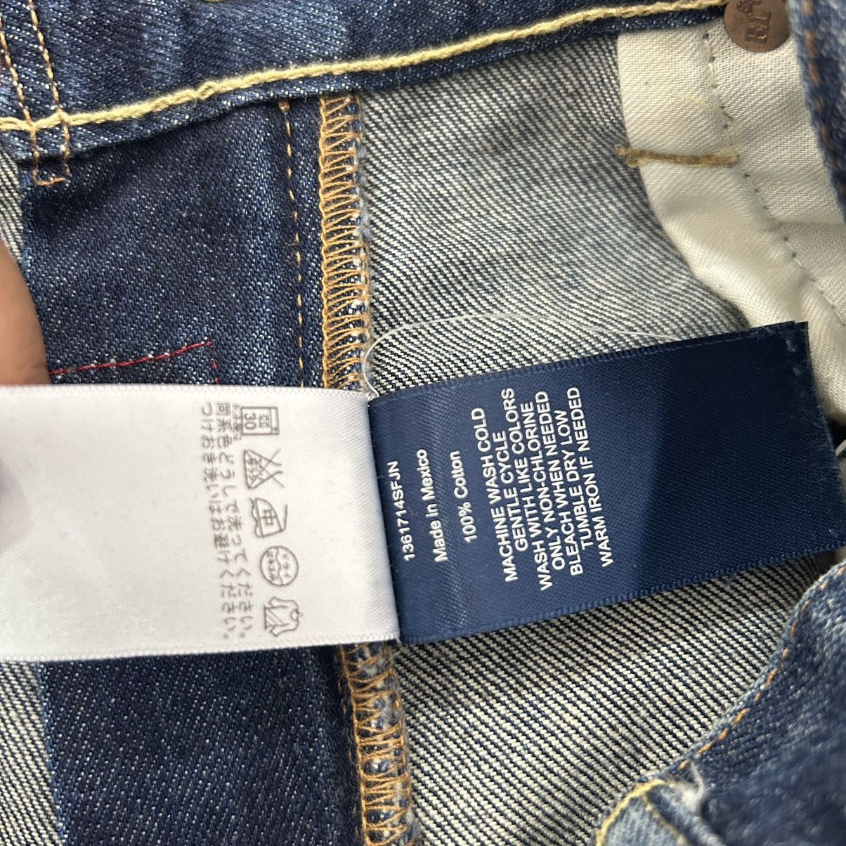 Ralph Lauren Vintage Polo Ralph Lauren Slim Fit Distressed Denim Size US 35 - 17 Thumbnail