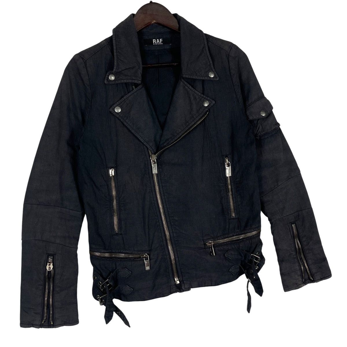 Raf by Raf Simons Vintage SS2006 Seersucker Cotton Classic Rider Jacket Size US S / EU 44-46 / 1 - 4 Thumbnail