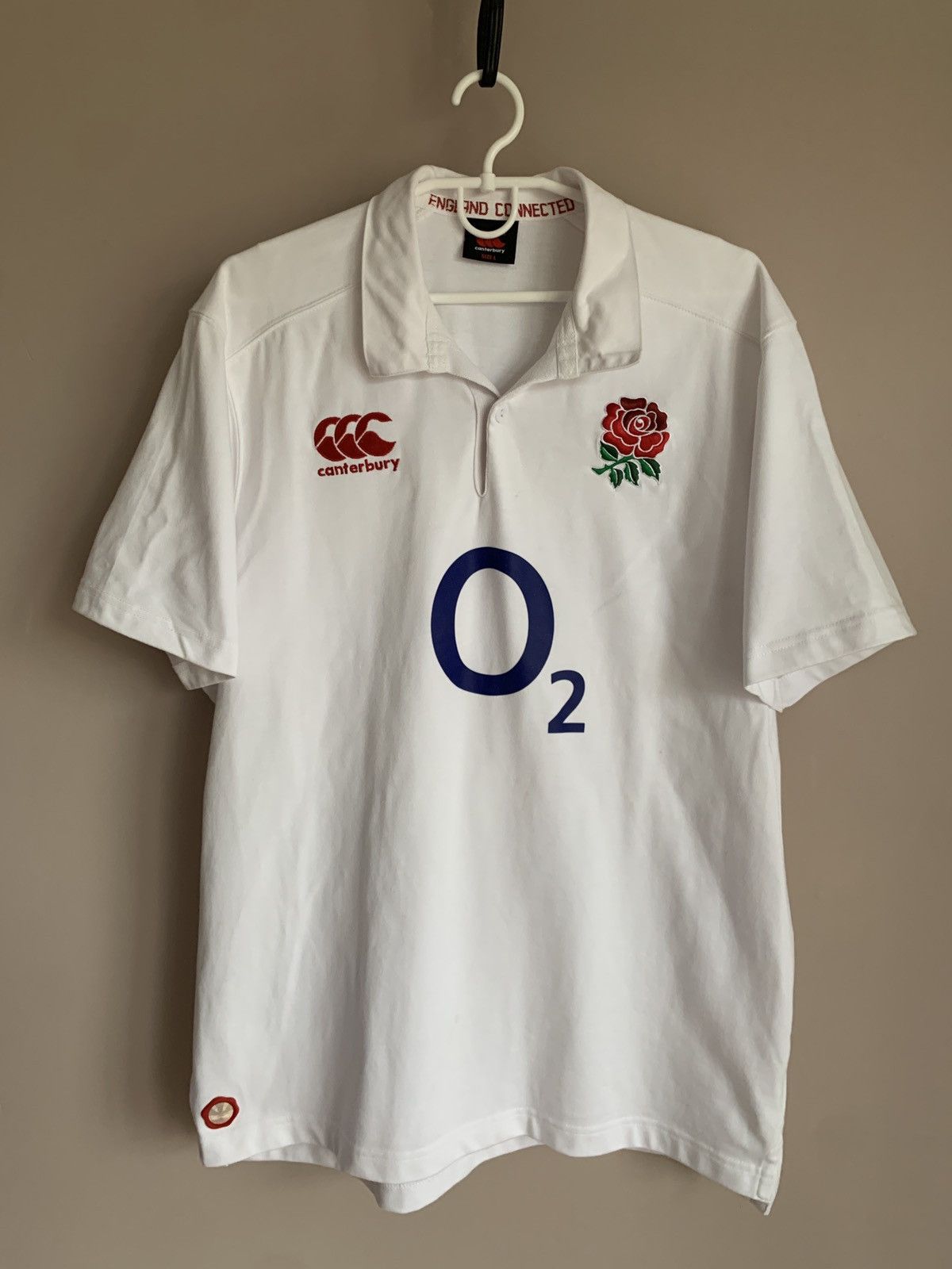 Canterbury of New Zealand England 2015 World Cup Rugby Union Shirt Canterbury Jersey L Size US L / EU 52-54 / 3 - 1 Thumbnail