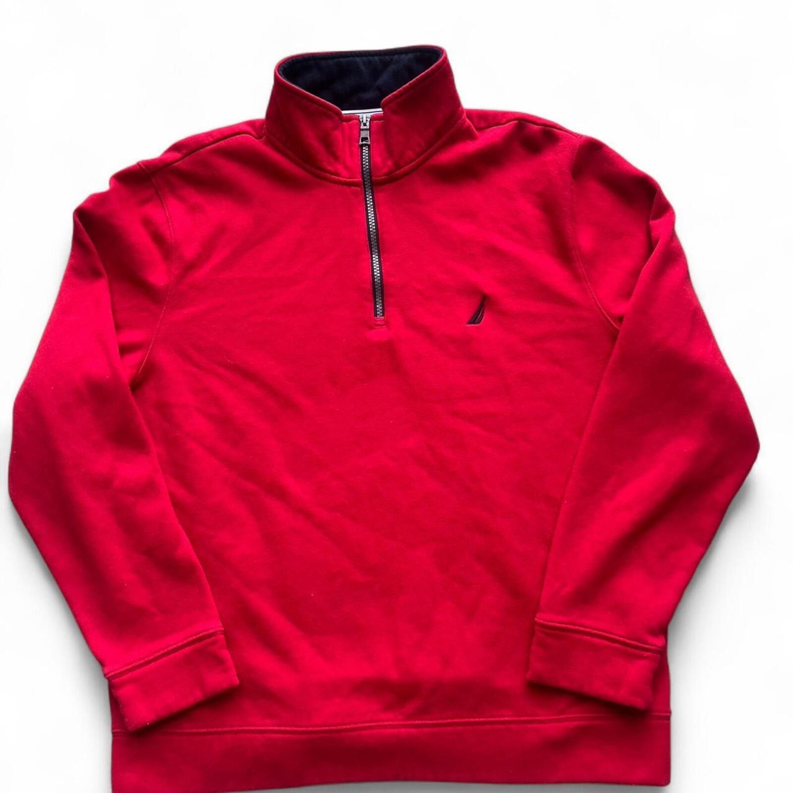 Nautica Red Nautica Quarter Zip Sweatshirt Size Large Size US L / EU 52-54 / 3 - 2 Thumbnail