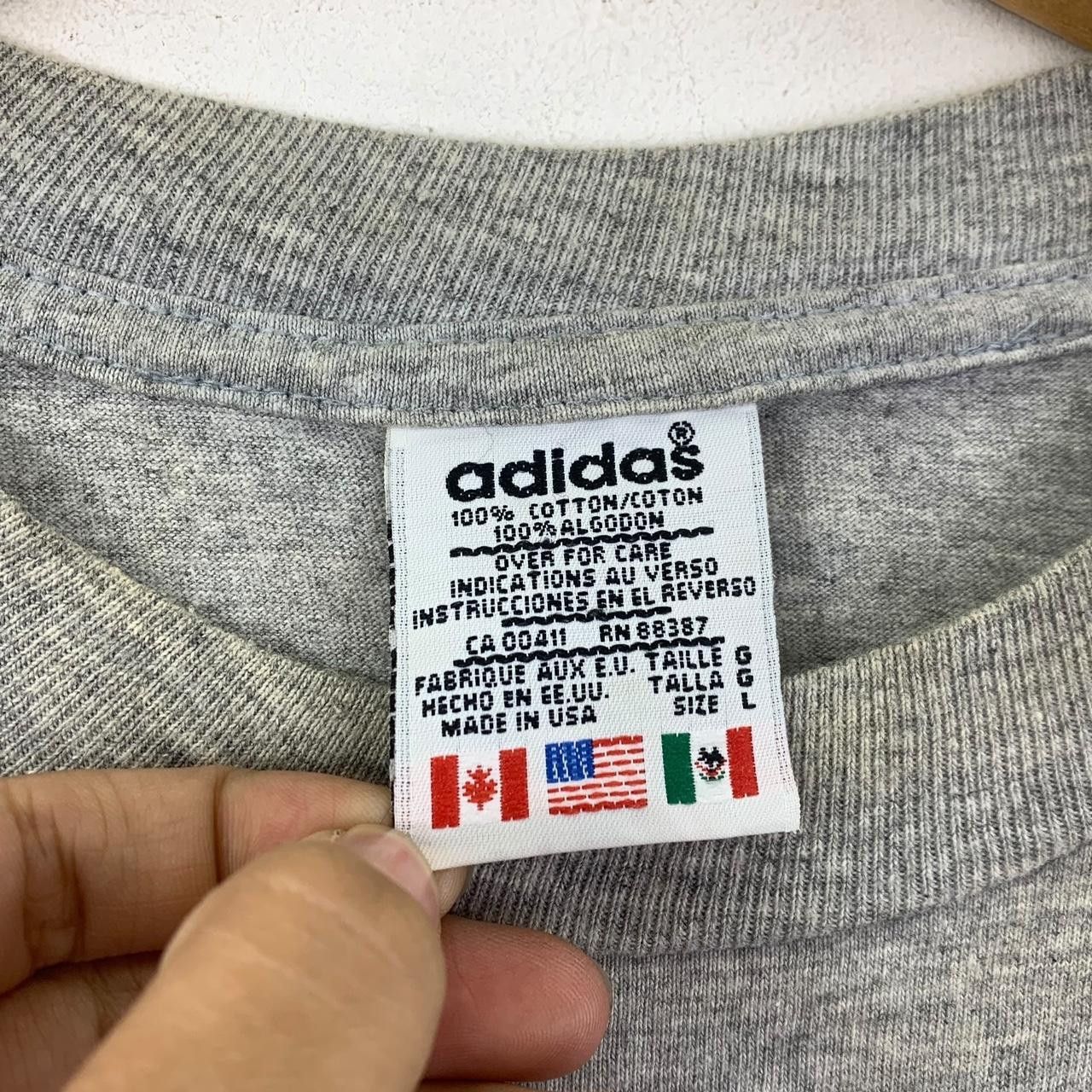 Vintage Vintage 90’ ADIDAS ORIGINALS TREFOIL Double Sided Tee Shirt Size US L / EU 52-54 / 3 - 3 Thumbnail