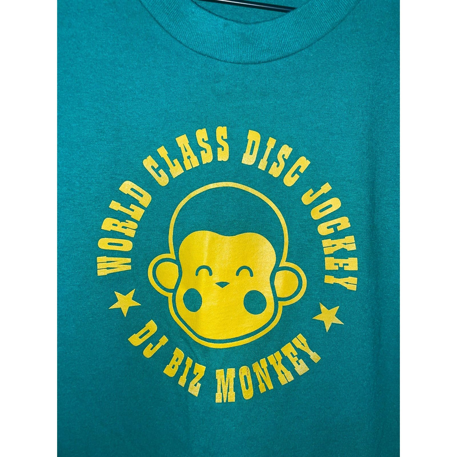Vintage Vintage DJ Biz Monkey Shirt World Class Disc Jockey Music Size US L / EU 52-54 / 3 - 2 Thumbnail