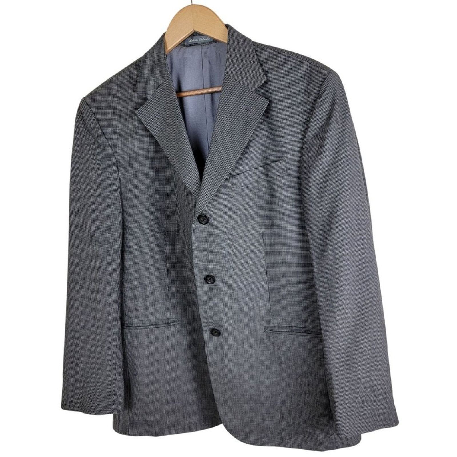 Oscar De La Renta Oscar de la Renta Mens Check Wool Blazer Sportcoat Size 42R - 9 Thumbnail