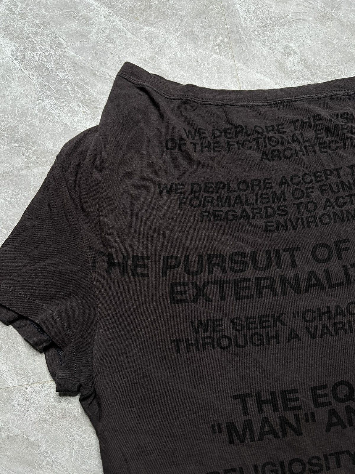 Julius Julius_7 S/S 06 “The Structure” Manifesto Tee Size US M / EU 48-50 / 2 - 3 Thumbnail