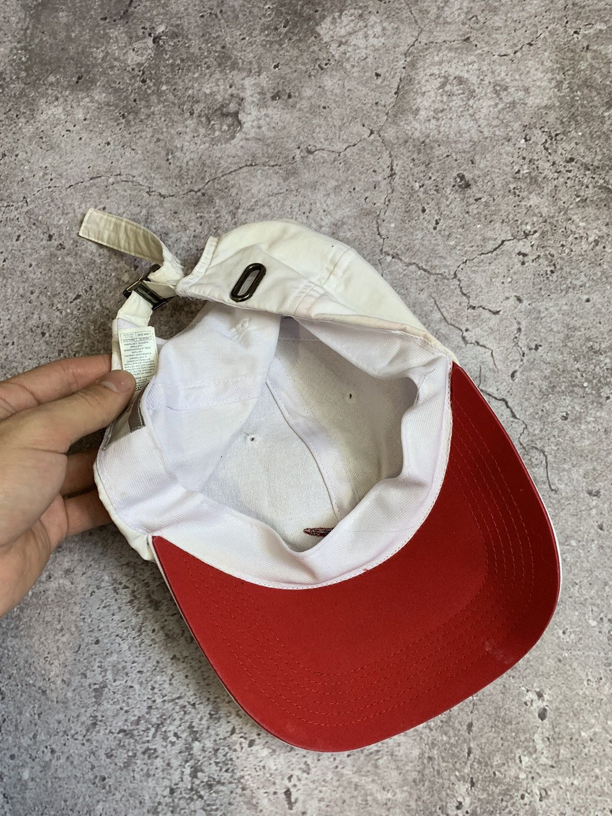 Nike × Vintage Nike Vintage 90s Center Swoosh Hat Cap Snapback Rare Sport Size ONE SIZE - 7 Thumbnail