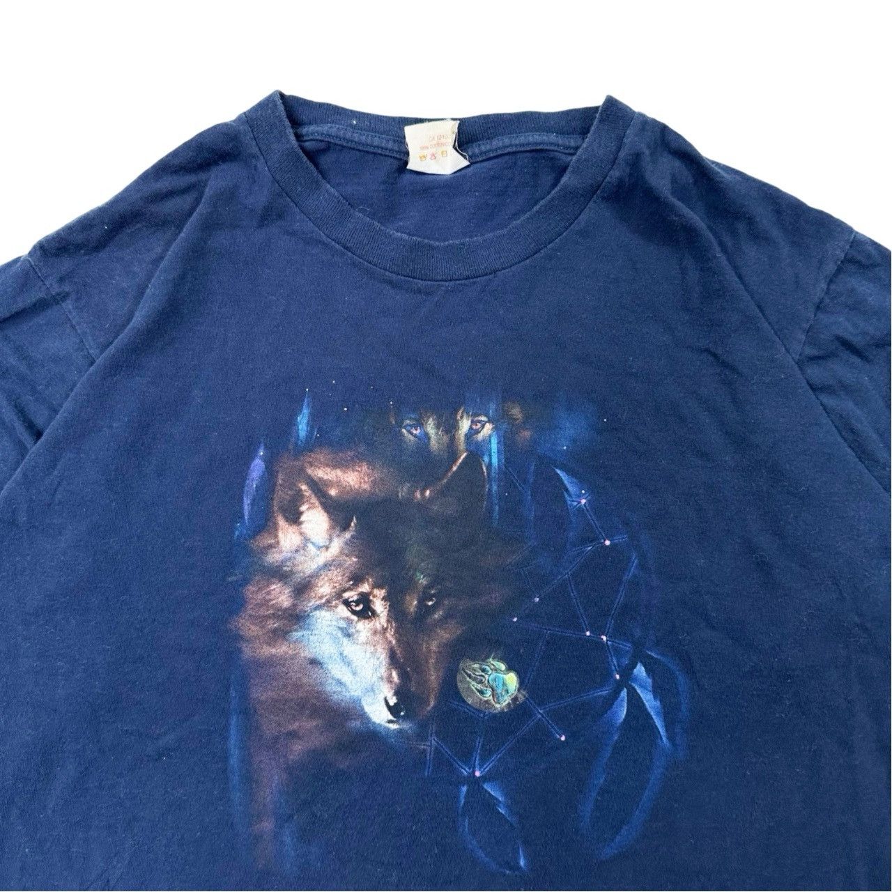Vintage Vintage 90s Harlequin Nature Wolf Graphic T Shirt Size US XL / EU 56 / 4 - 2 Thumbnail