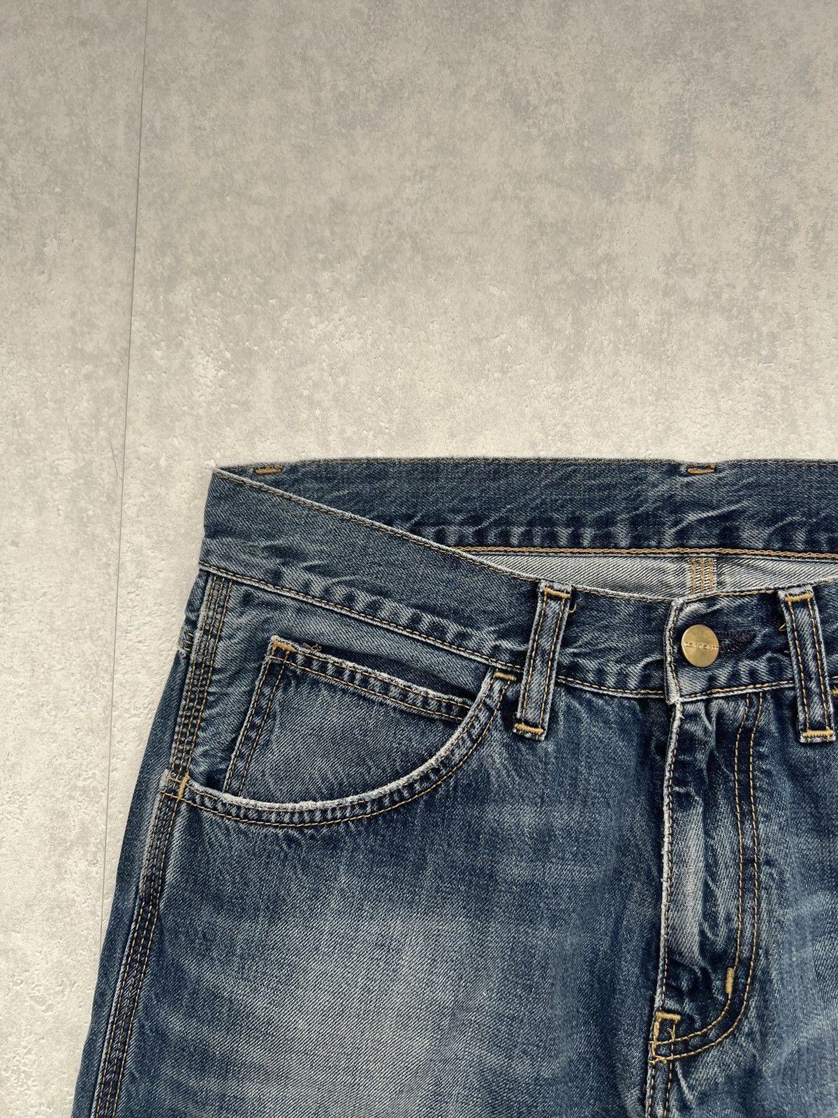 Carhartt 00’s CARHARTT VINTAGE SKILL PANT RARE Y2K DENIM JEANS Size US 30 / EU 46 - 9 Thumbnail