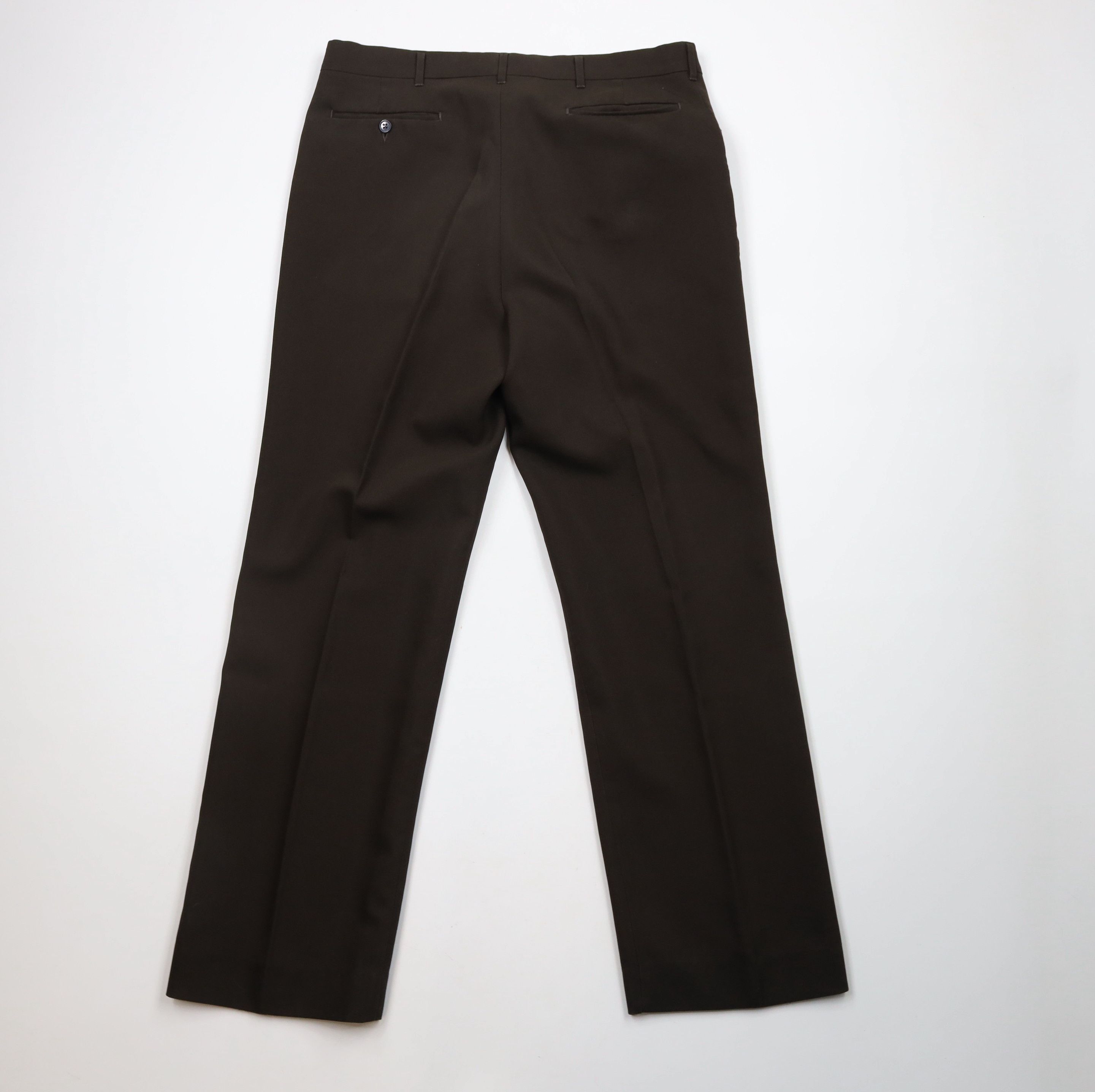 Vintage Vintage 70s Streetwear Wide Leg Knit Chino Pants Brown USA Size US 34 / EU 50 - 10 Thumbnail