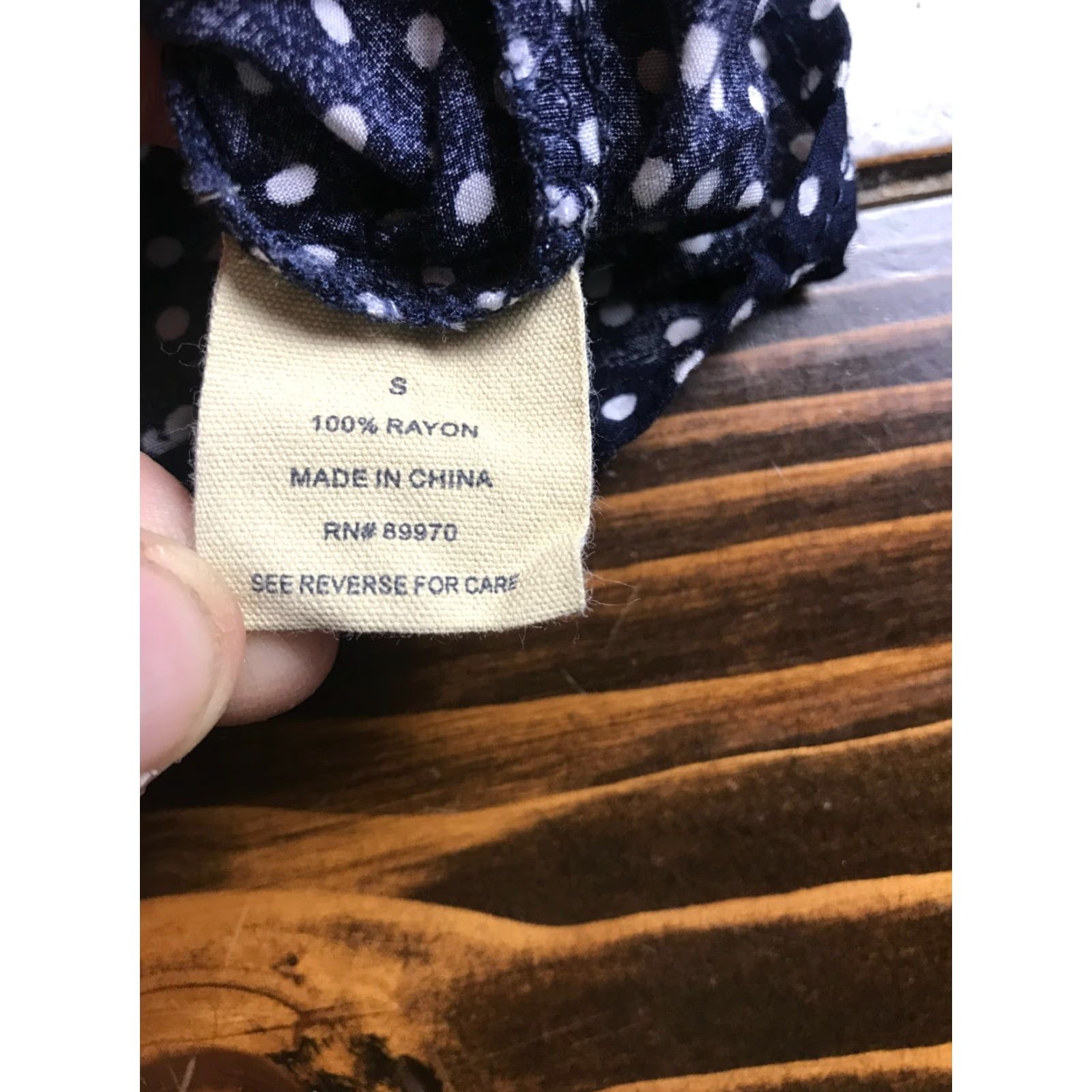 Vintage Love Notes Shirt Women's Small Navy Blue White Polka Dots Waist Tie Shirt Womens Small Navy Blue Polka Dots Waist Tie 90s? Size S / US 4 / IT 40 - 7 Thumbnail