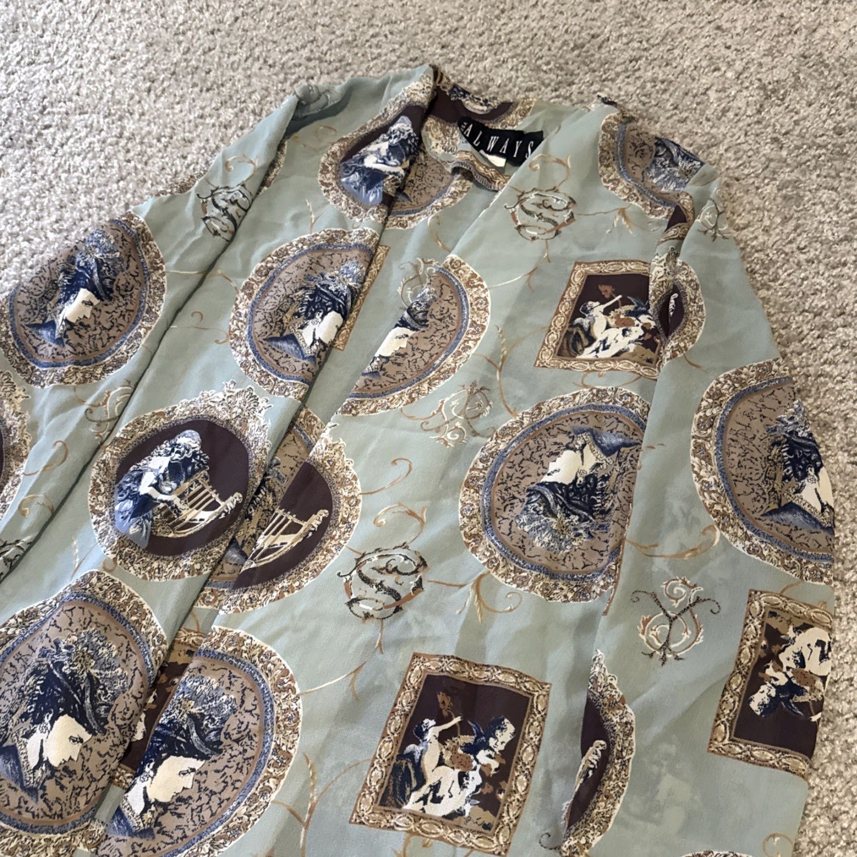 Vintage VINTAGE Always USA Women’s Blouse Size L / US 10 / IT 46 - 3 Thumbnail