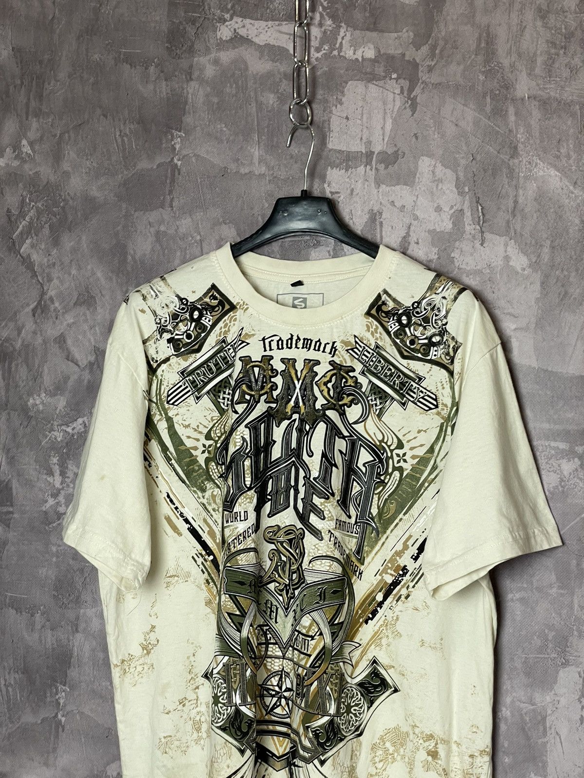 Affliction × Vintage Crazy Vintage Y2K Southpole Cybergoth t shirt Size US XL / EU 56 / 4 - 2 Thumbnail