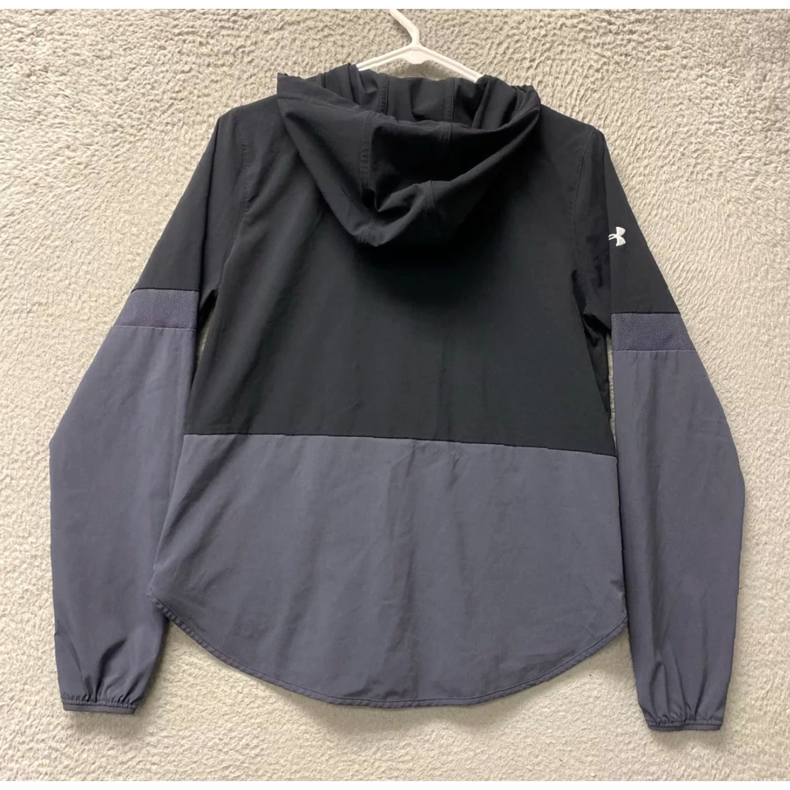 Under Armour Under Armour Men's Jacket S Black Gray Squad Hooded Zip Long Sleeve Windbreaker Warm Up Long Sleeve Jacket Black Gray Under Armour Squad Hooded Zip S Size US S / EU 44-46 / 1 - 8 Thumbnail