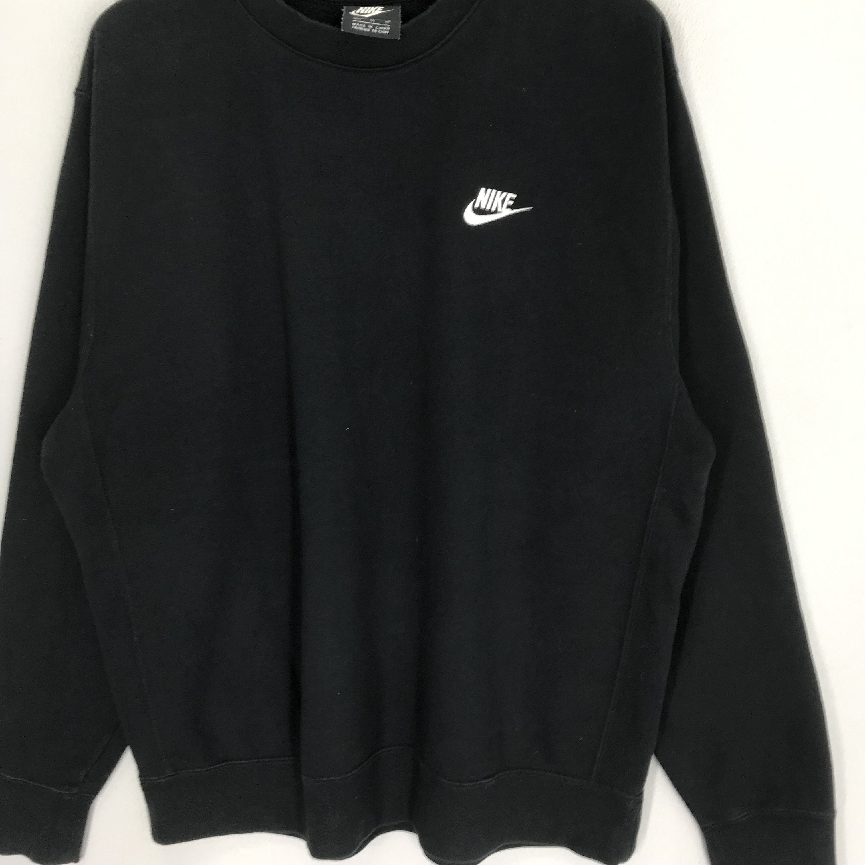 Nike Vintage Nike Swoosh Black Sweatshirt - 198 Size US XL / EU 56 / 4 - 3 Thumbnail